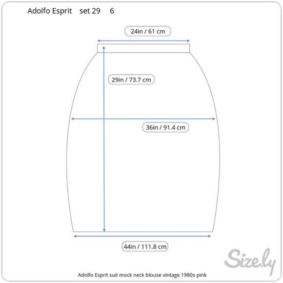 Adolfo Esprit suit mock neck blouse vintage 1980s pink - Picture 4 of 16